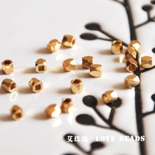 Wholesale 10 pcs/lot gold color golden spacers jewelry making craft findings DIY for women