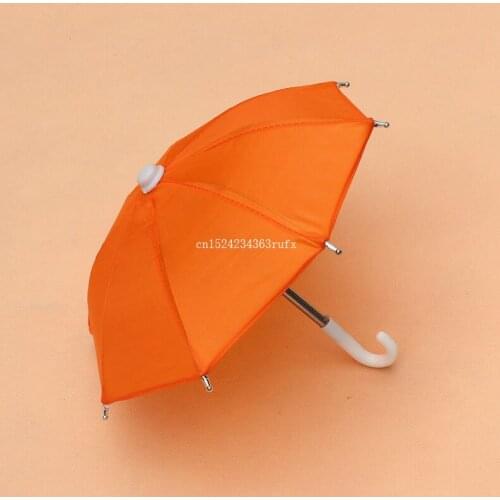 100pcs Mini Children Umbrella Party Gift Decorative Umbrellas Toy Props Straight Shank Bending Handle