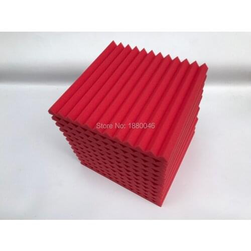 12pcs 30x30x2.5CM Soundproofing Foam Acoustic Foam Sound Treatment Studio Room Absorption Wedge Tiles foam