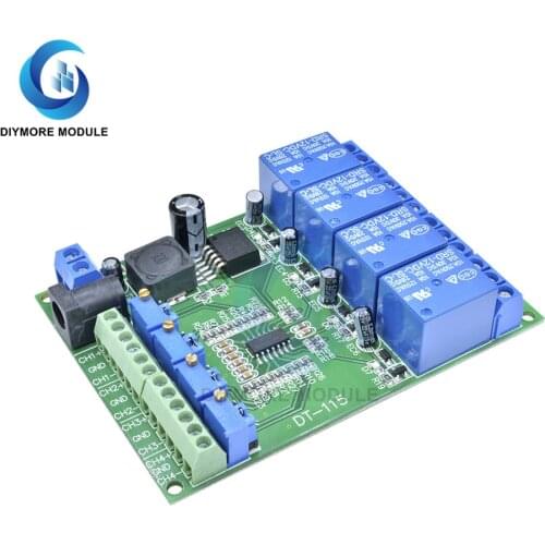 DC 12V 4 Channel Voltage Comparator Relay Module LM393 Voltage Comparison Board for Automotive Modification