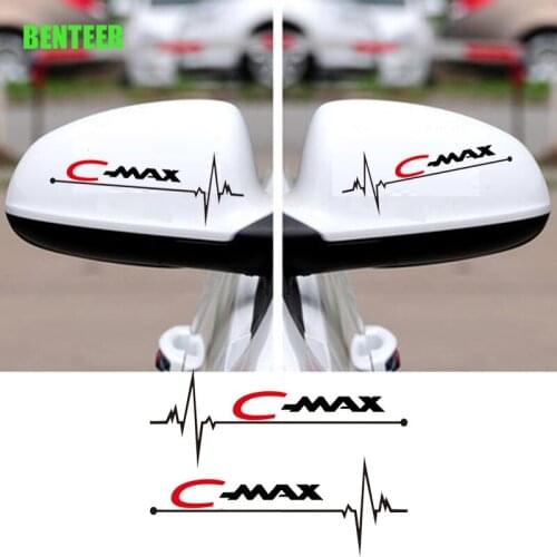 2pcs Car Rearview Mirror Sticker For Ford Cmax C-MAX