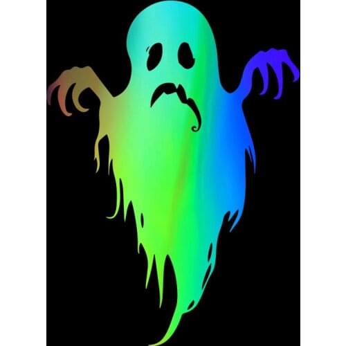 5pcs Halloween Horror ghost Car Stickers Waterproof Decal Laptop Suitcase Motorcycle Auto Decoration PVC 15cm*11cm