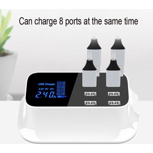 USB multi-port charger 8-port usb fast charger for mobile phone tablet charger 5V3.5A 8 heavy protection overcharge protection