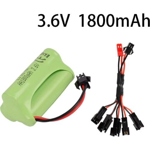 Upgrade 3.6v 1800mah NiMH Battery For Rc Toys Cars Tanks Trucks Robots Guns Boats AA Ni-MH 3.6v Rechargeable Battery Pack