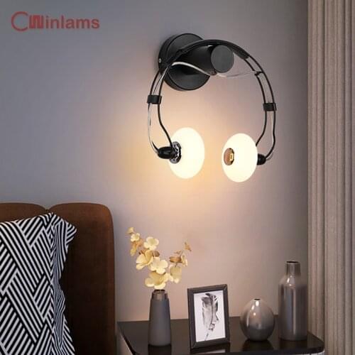 Aluminum note shape wall light AC90V-260V Modern Minimalist Wall Lamps Living Room Bedroom Bedside LED Sconce
