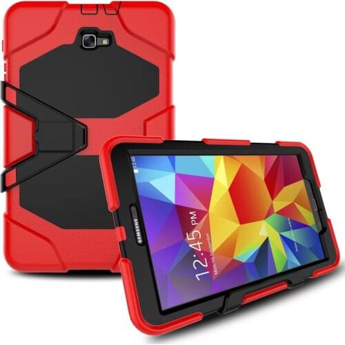 Kids Shockproof Tablet Protetcive Shell Heavy Duty Stand Cover Case for Samsung Galaxy Tab A 10.1 Inch SM-T580 SM-T585 Coque+pen