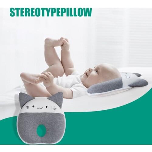 Baby Pillow for Newborn Breathable Cotton Protection for Anti Flat Head Soft Baby Head Shaping Pillow Super Cute TN88