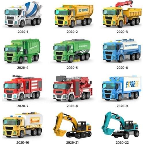 Childrens Electric drill Disassembly engineering fire truck Excavator toy DIY boy girls Creative Tool educational toy car gifts