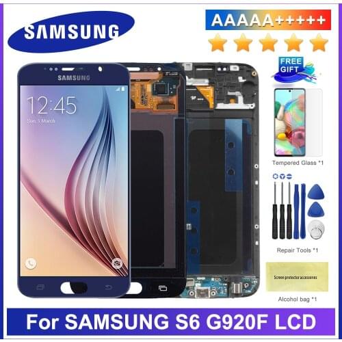 5.1' Super AMOLED LCD S6 G920 G920F Display 100% Tested Touch Screen Assembly Replacement For Samsung Galaxy s6 Digitizer