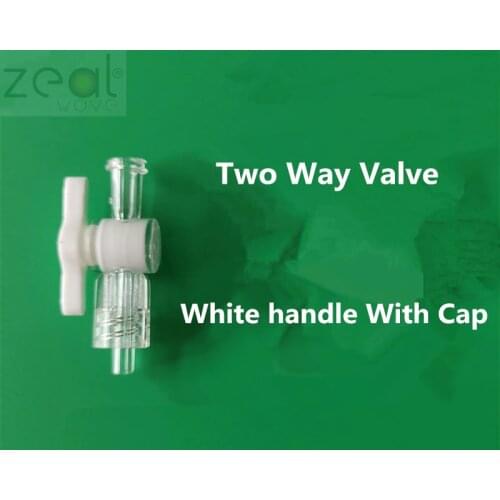 FOR Luer Switch Plastic Two Way Valve Scientific Research Laboratory Instrument Printer Inkjet With Blue Valve