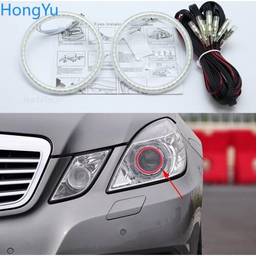 For Mercedes-Benz E-Class W212 E350 E550 E300 E500 E260 E200 E300 E400 E63 AMG SMD led Angel Eyes kit daytime running light DRL
