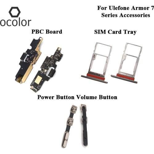 For Ulefone Armor 7 SIM Card Tray Replacement Parts For Ulefone Armor 7 Power Button Volume Button PBC Board