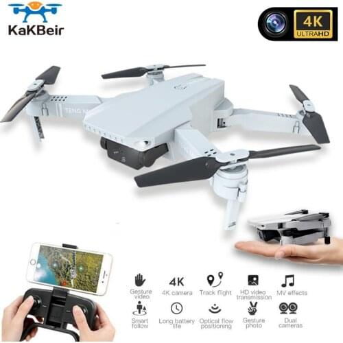 KaKBeir MINI Drone Camera 4K WIFI FPV Video RC Quadcopter Altitude Hold Foldable 4K Drone with HD Camera Quadrocopter VS E68