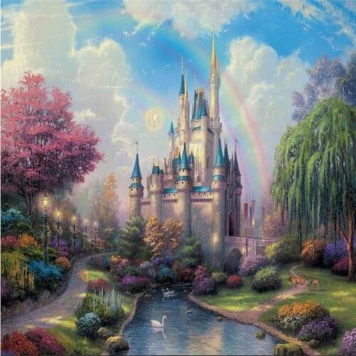 Beibehang bedroom living room TV wall background fantasy castle entrance Childrens room kids wall decor photo wallpaper
