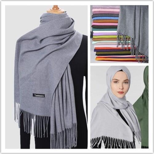 JTVOVO RUNMEIFA 2021 New Luxury Brand Womens Summer Thin Shawl Cashmere Pure Color Fringed Hijab Bandana Bimba Y Lola Headscarf