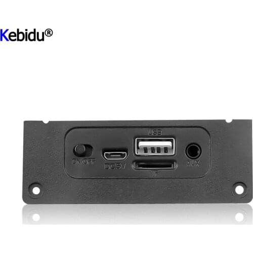 Kebidu 2*5W Amplifier Bluetooth 5.0 MP3 Player Decoder Board 5V Car FM Radio Module Support FM TF USB AUX Call