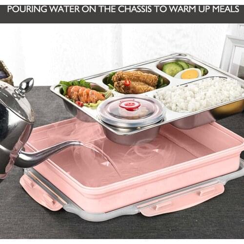 Breakfast Boxes Japanese Style Portable 304 Stainless Steel Lunch Box with Compartments with tableware Food Container Bento Box