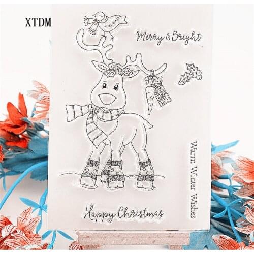 Hot selling Fawn transparent clear stamp / silicone seal roller stamp DIY scrapbook album / card production