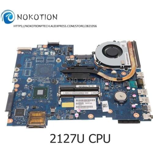NOKOTION CN-0KCFDN VAW11 LA-9102P For Dell Inspiron 17 3721 Laptop Motherboard 2127U CPU DDR3 free heatsink