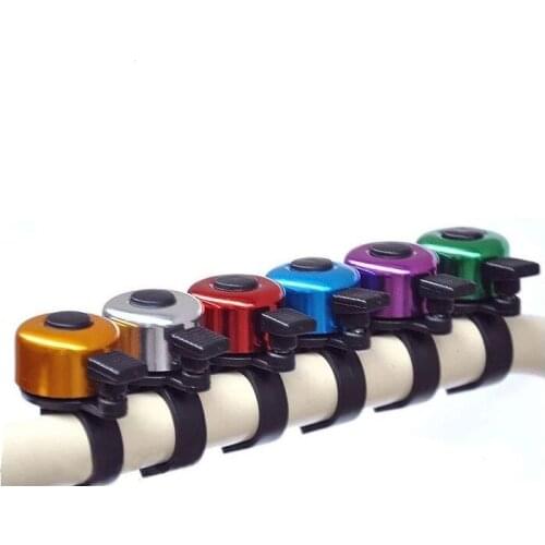 For Safety Cycling Bicycle Handlebar Metal Ring Black Bike Bell Horn Sound Alarm Bicycle Accessory Outdoor Protective Bell Rings