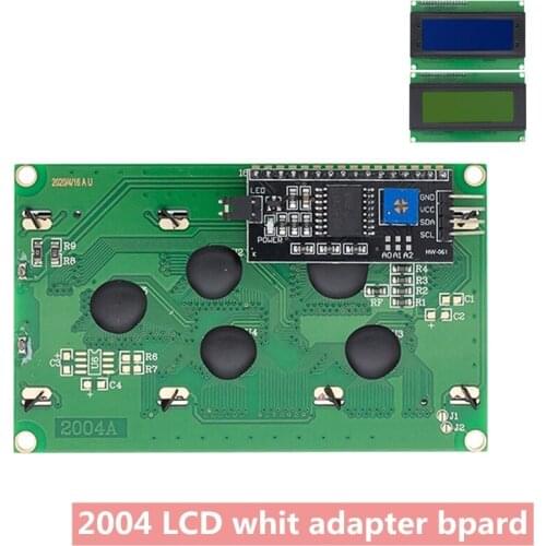 LCD2004+I2C 2004 20x4 2004A Blue/Green screen HD44780 Character LCD /w IIC/I2C Serial Interface Adapter Module for arduino
