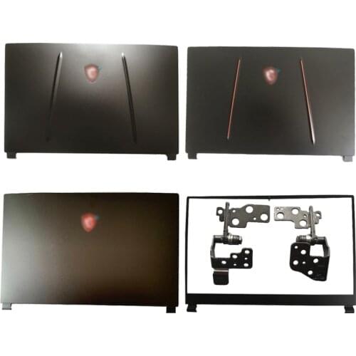 NEW Laptop LCD Back Cover/Front Bezel/Hinges/Palmrest/Bottom Case For MSI GP75 GE75 GL75 MS-17E4 MS-17E2 Series Top Case Black