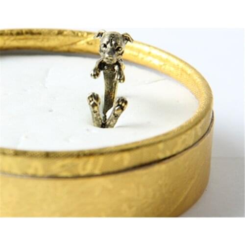 New Vintage Thai Ridgeback Dog Rings Gold Silver Color Promise Rings For Women Girl World Of Warcraft Aros Overwatch