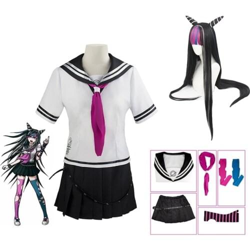 Anime Super Dangan Ronpa 2 Danganronpa Ibuki Mioda Dress Uniform Women Girls Cosplay Costume