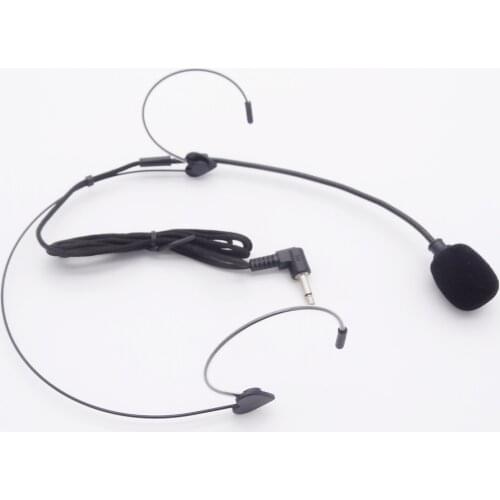 Mini 3.5mm Jack Head-mounted Wired Microphone MIC condenser Microphone For Voice Amplifier Speaker Professional Wired Headset