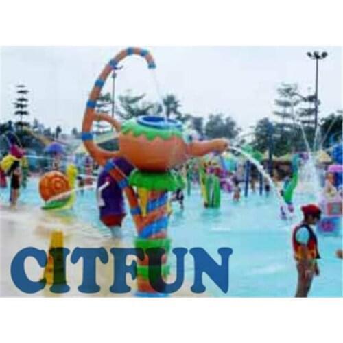 Fiberglass Aladdin Lamp shower water playground; attractive water park accessory AG-003A