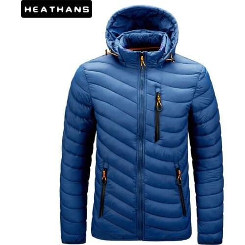 Warm Jacket Men Windbreaker 2021 Latest New Spring Autumn Hooded Soft Parkas Mens Fashion Casual High Quality Jacket Coat Male