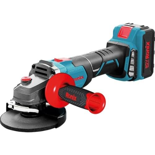 Ronix Newest Model 8901K 20V 4A 115mm power tools Cordless Brushless Mini Angle Grinder with Free BMC
