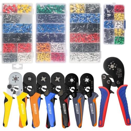 VXC9 16-6 Ferrule Crimping Pliers,Ferrule Crimping Tool Kit,Professional Ferrule Crimping Tool Kit,With Wire Ends Terminals
