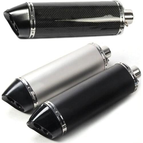 Exhaust Motorcycle muffler pipe Carbon fiber For GP HP escape moto 51MM Inlet For tmax 500 530 r1200gs s1000rr HP4 RACE F750GS