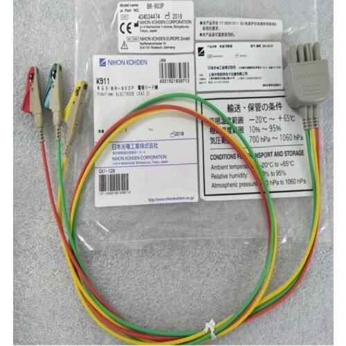 NIHON KOHDEN Japanese Photoelectric Monitor Original Lead Wire Three-lead Wire Clip Type Telemetry K911