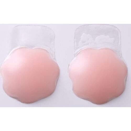 1 Pair Cool Reusable Self Adhesive Silicone Nipple Cover Bra Pad Invisible Breast Petals Party Wedding Dress Strapless Backless