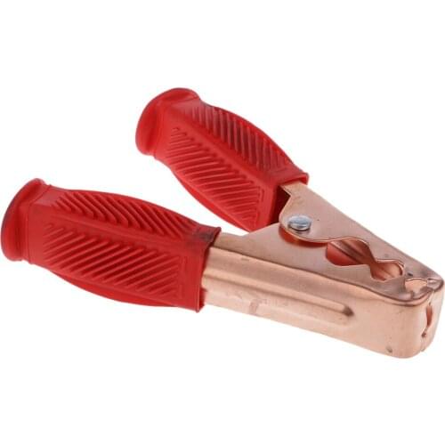 2x 500A Black Red Insulated Battery Clip Clamp For Car Auto Vehicle