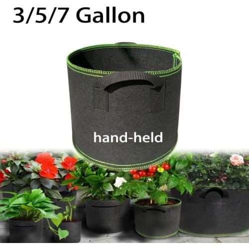 3 5 10 Gallon Tree Pots Plant Grow Bags Home Supplies Fabric Planting Garden Tools Jardin Growing Bag Vegetables U26