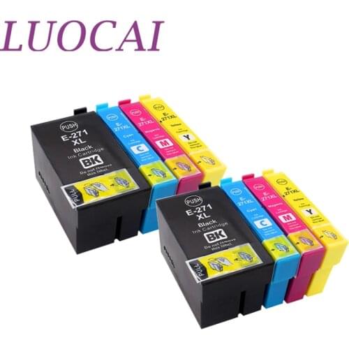 8pcs T2711 High Capacity Compatible Ink Cartridge for Epson WorkForce WF-7110 7610 7620 3620 3620 3640 printers 2711