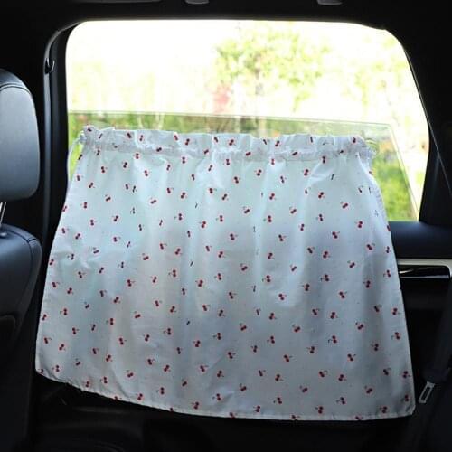 Car Cotton Curtain Sunshade Suspension Type Sun Shade Foldable UV Curtain Auto Side Protection Window Accessories Kit C3N5