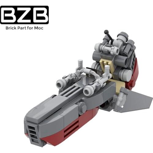 BZB MOC Star Interstellar Wars Clone BARC Flying Motor Accelerator 37612 Building Block Model Brick Parts Kids DIY Toy Best Gift