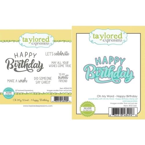 CH 2021 New Arrival HAPPY BIRTHDAY Metal Cutting Dies Embossing Scrapbooking Stencil Craft Cut Dies For DIY Card Crafts Handmade