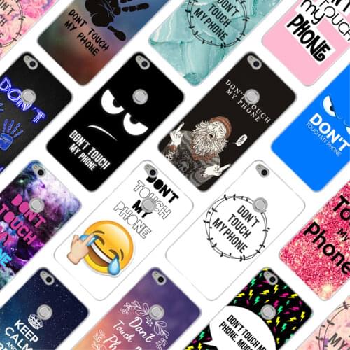 MLLSE Don't touch my phone Fashion Case Cover for Huawei NOVA 3 3i 4 Honor V20 8X 8A 7A Pro 7X 7C 7S 8 9 10 Lite Play Cover Hot