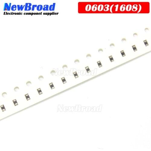 100PCS Chip Bead 0603 1608 SMD Magnetic beads 0R 5R 10R 20R 30R 40R 50R 100R 150R 200R 220R 300R 400R 500R 800R 1K 1.2K 2K 2.5K
