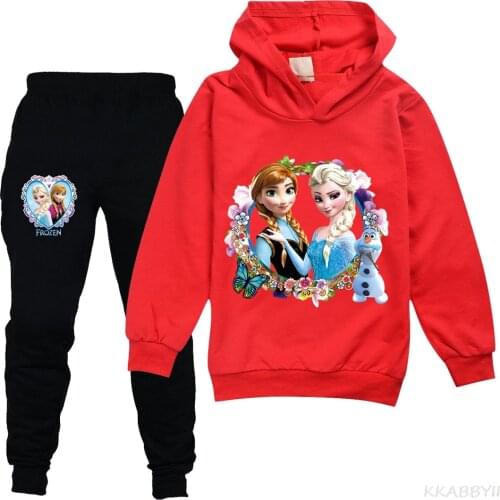 Disney Baby Girls Clothes Cartoon Clothing Set 2pcs Kids Clothes Set Spring Autumn Kids Clothes