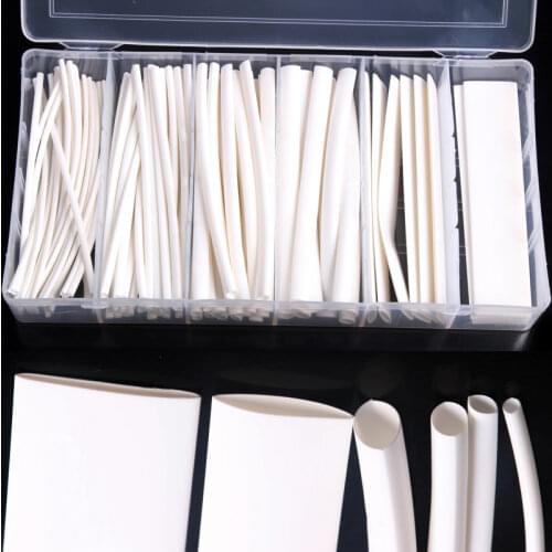 Electrical Heat Shrink Tubing Equipment Wrap Sleeving 6 Sizes Tube Polyolefin Shrinkage 2:1 100Pcs