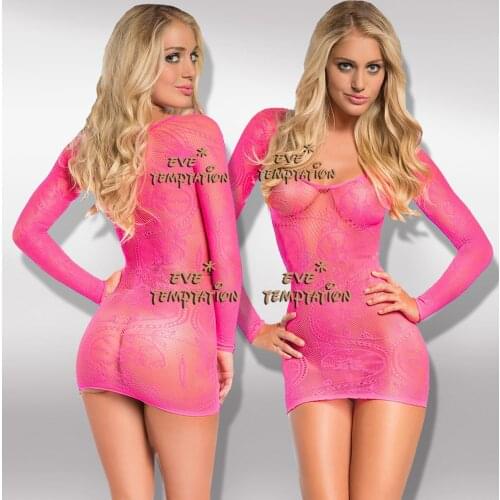 HOT Sexy Sleepwear Lingerie Babydoll BODYSUIT Mesh bowknot Floral Temptation Intimate Catsuit underwear dress Costumes W199