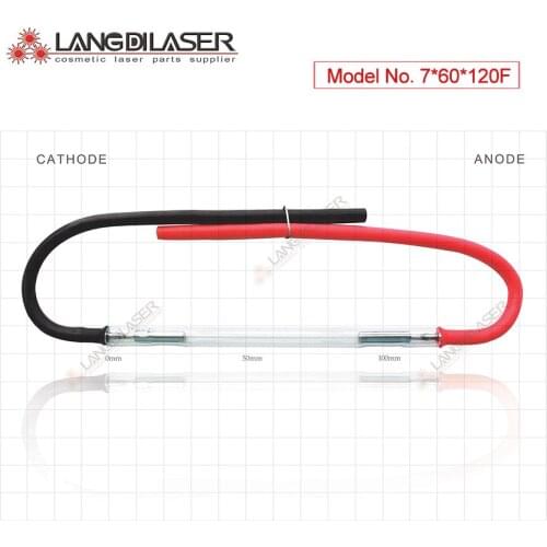 Lamp flash xenon bulb : 7*60*120F - wire ( 3 pieces order ), xenon flash Lamp for keslaser , keslaser handpiece lamp
