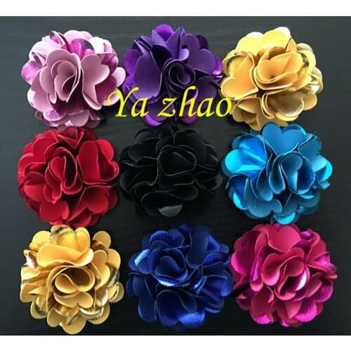 2" Mini Sparkling Fabric Flowers, Hair flower, hair accessory, 80pcs/lot, free shipping