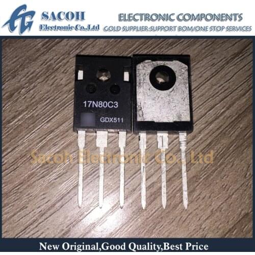 Free Shipping 10Pcs SPW17N80C3 SPP17N80C3 SPA17N80C3 17N80C3 17N80 TO-247 17A 800V Power MOSFET transistor
